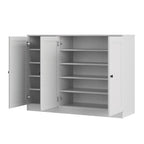 White 30 Solid WoodShoe Storage Cabinet