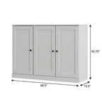 White 30 Solid WoodShoe Storage Cabinet