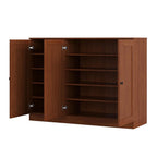 Coffee 30 Solid WoodShoe Storage Cabinet