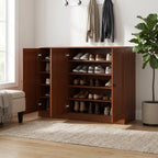 Coffee 30 Solid WoodShoe Storage Cabinet