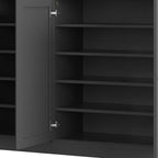 Gray 30 Solid WoodShoe Storage Cabinet