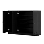 Black 30 Solid WoodShoe Storage Cabinet