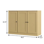 Yellow 30 Solid WoodShoe Storage Cabinet