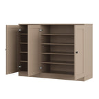 Beige 30 Solid WoodShoe Storage Cabinet