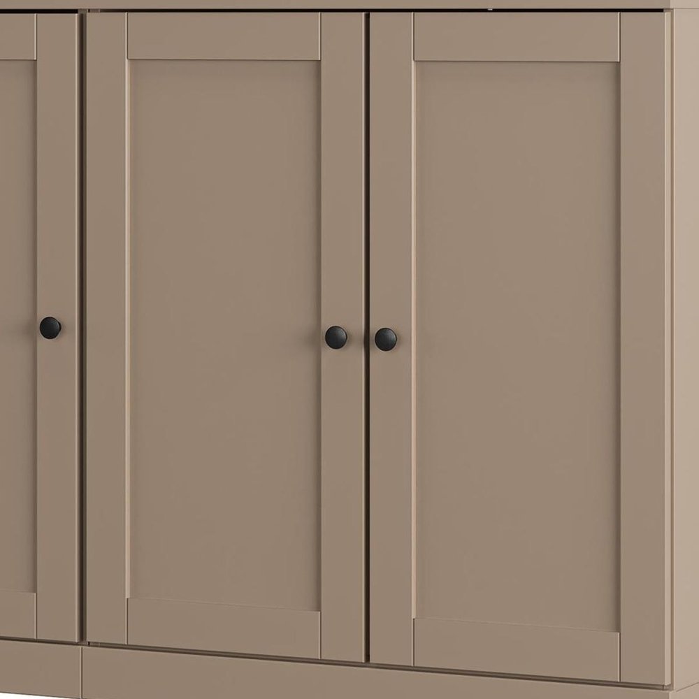 Beige 30 Solid WoodShoe Storage Cabinet