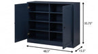 Navy Blue 30 Solid WoodShoe Storage Cabinet