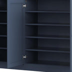 French Blue 30 Solid WoodShoe Storage Cabinet