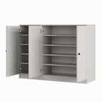 Off White 30 Solid WoodShoe Storage Cabinet