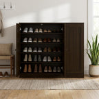 Espresso 30 Solid WoodShoe Storage Cabinet