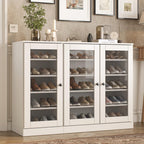 White 30 Solid WoodShoe Storage Cabinet