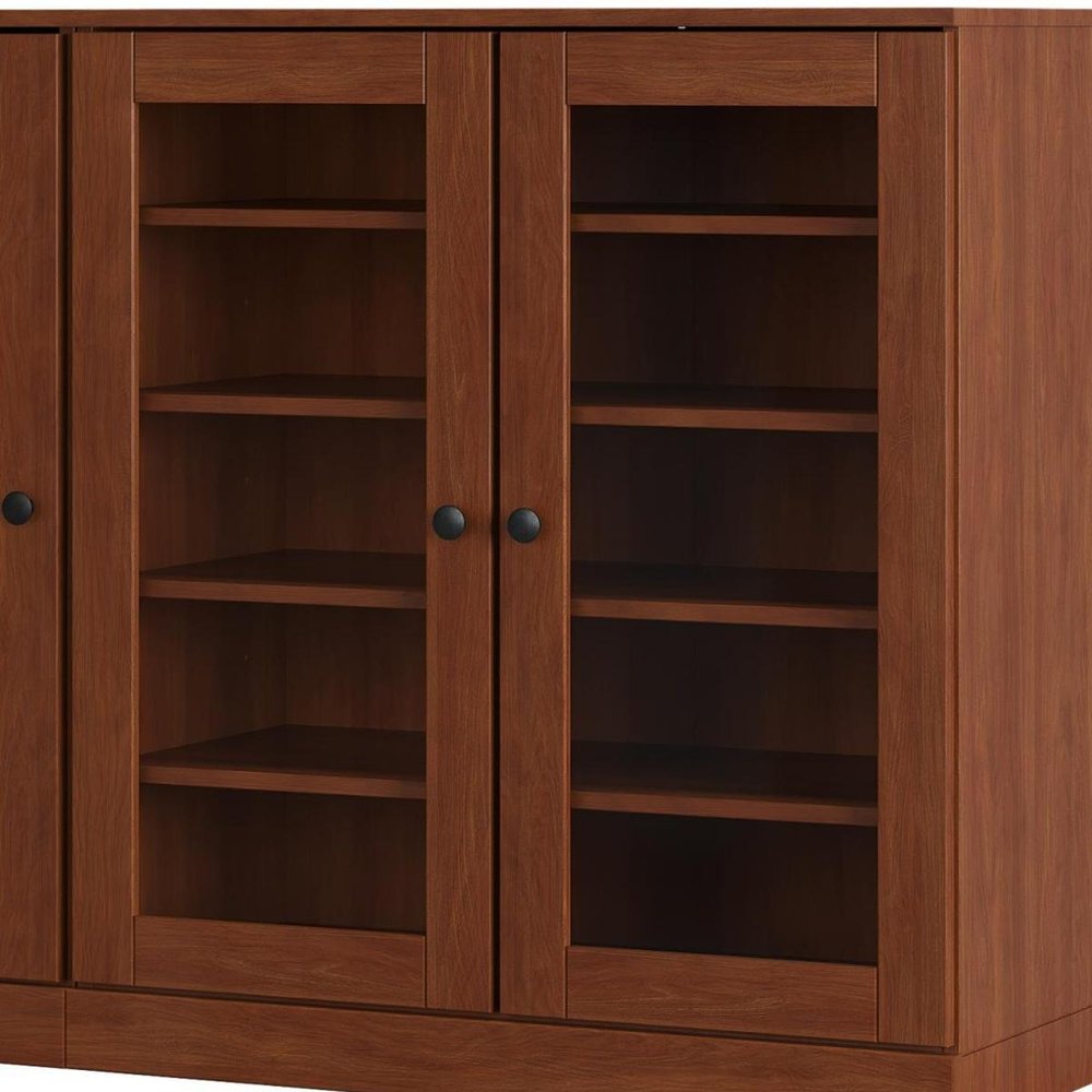 Coffee 30 Solid WoodShoe Storage Cabinet