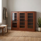 Coffee 30 Solid WoodShoe Storage Cabinet