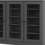 Gray 30 Solid WoodShoe Storage Cabinet