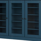 Teal Blue 30 Solid WoodShoe Storage Cabinet