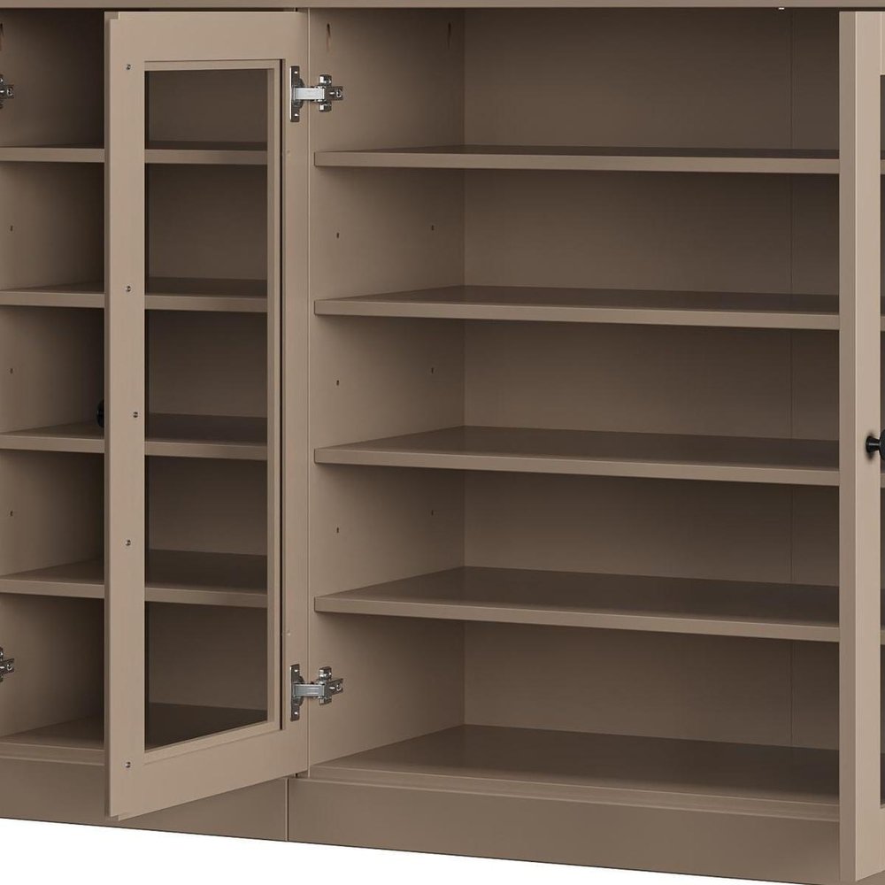 Beige 30 Solid WoodShoe Storage Cabinet
