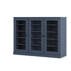 French Blue 30 Solid WoodShoe Storage Cabinet