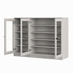 Off White 30 Solid WoodShoe Storage Cabinet