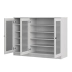 White 30 Solid WoodShoe Storage Cabinet