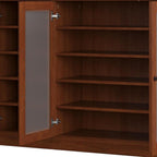 Coffee 30 Solid WoodShoe Storage Cabinet