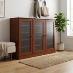 Coffee 30 Solid WoodShoe Storage Cabinet