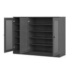 Gray 30 Solid WoodShoe Storage Cabinet