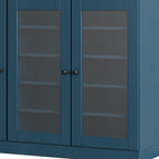 Teal Blue 30 Solid WoodShoe Storage Cabinet