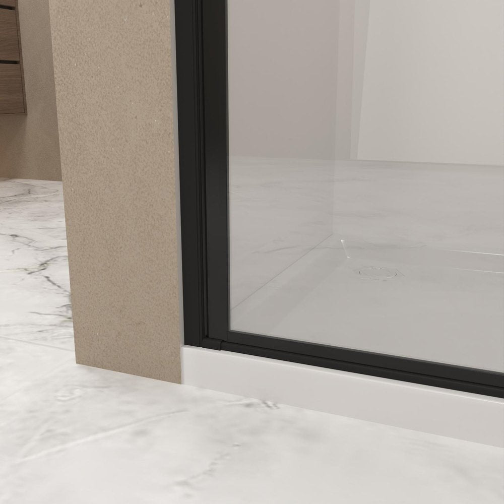 72" X 36" Aluminum and Tempered Glass Shower Door