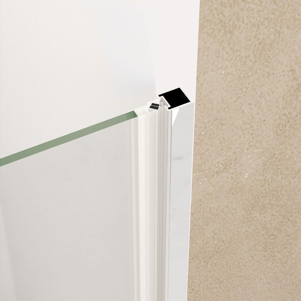 72" X 36" Aluminum and Tempered Glass Shower Door