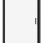 72" X 34" Aluminum and Tempered Glass Shower Door