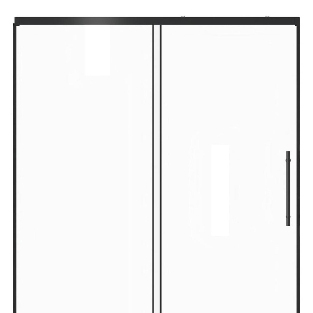 72" X 48" Aluminum And Tempered Glass Shower Door
