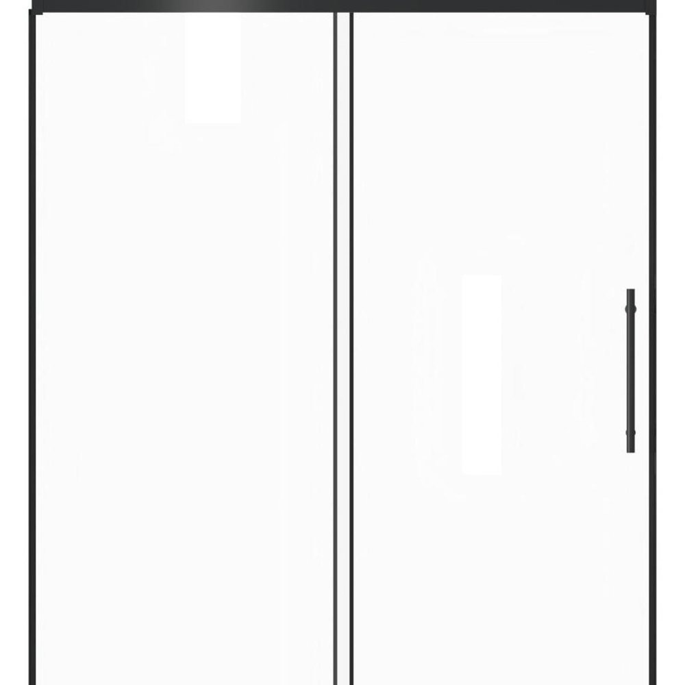 72" X 48" Aluminum And Tempered Glass Shower Door