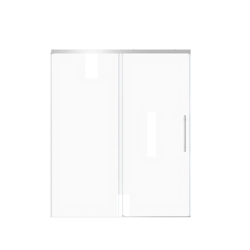 72" X 48" Aluminum And Tempered Glass Shower Door