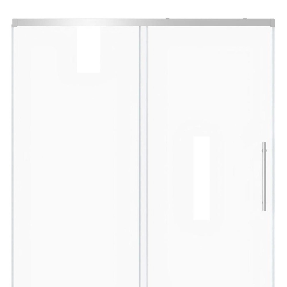 72" X 48" Aluminum And Tempered Glass Shower Door