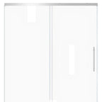 72" X 48" Aluminum And Tempered Glass Shower Door