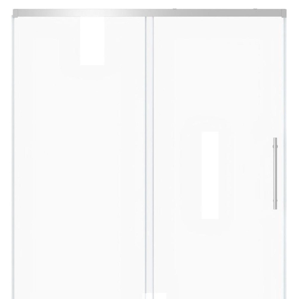72" X 48" Aluminum And Tempered Glass Shower Door