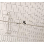 76" X 48" Tempered Glass Shower Door