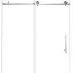 76" X 48" Tempered Glass Shower Door
