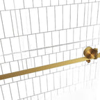 76" X 48" Aluminum And Tempered Glass Shower Door