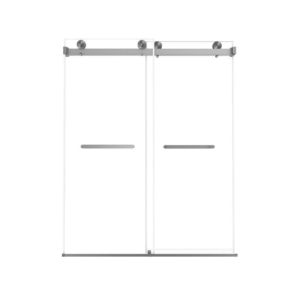74" X 48" Tempered Glass Shower Door