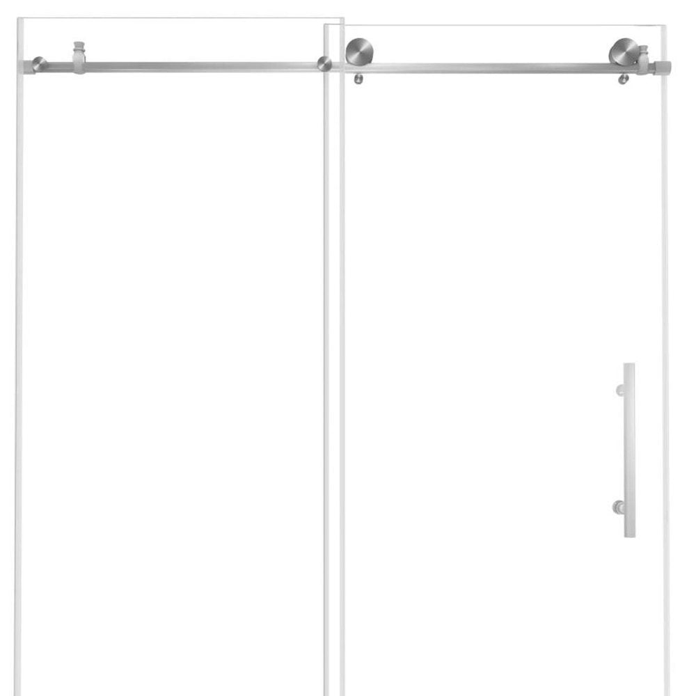 76" X 60" Tempered Glass Shower Door