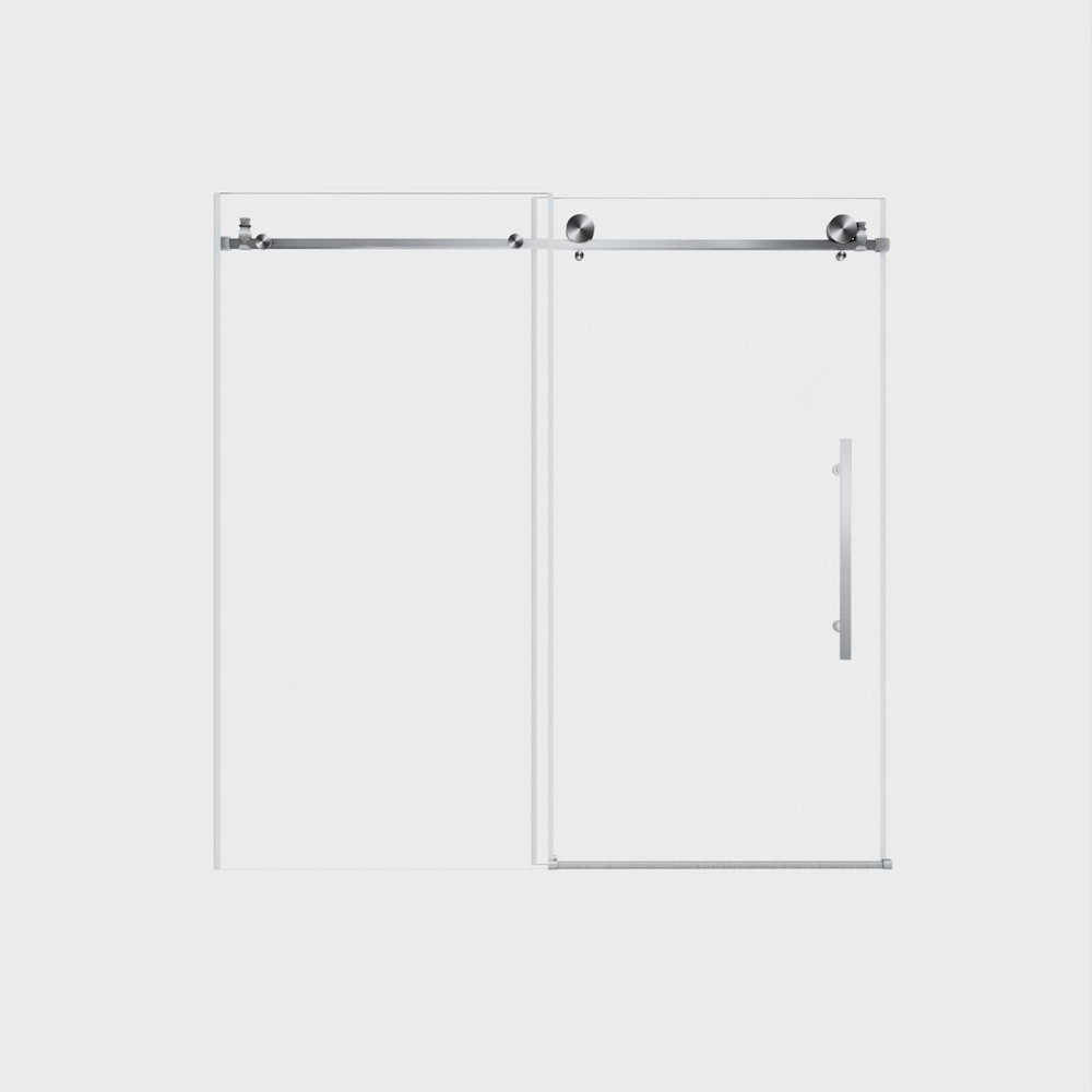 60" X 60" Tempered Glass Shower Door