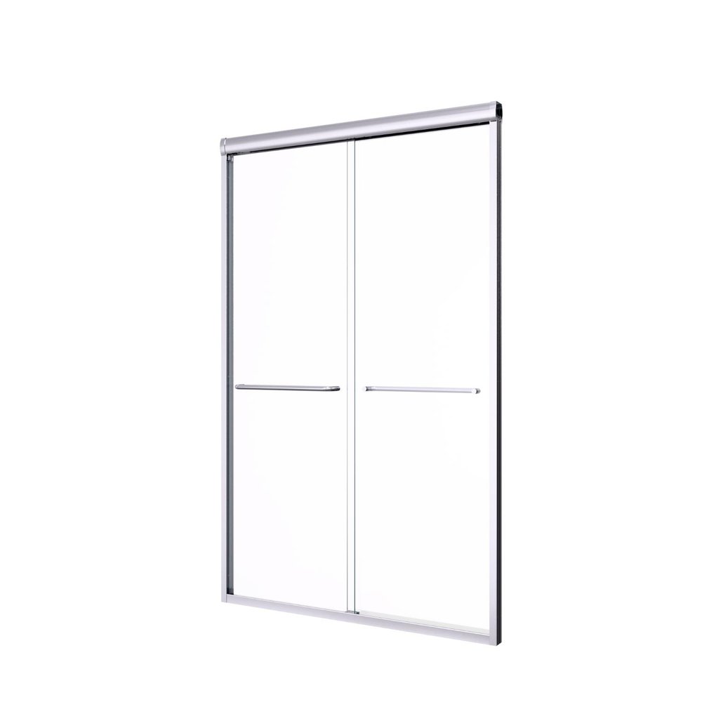 72" X 48" Aluminum and Tempered Glass Shower Door