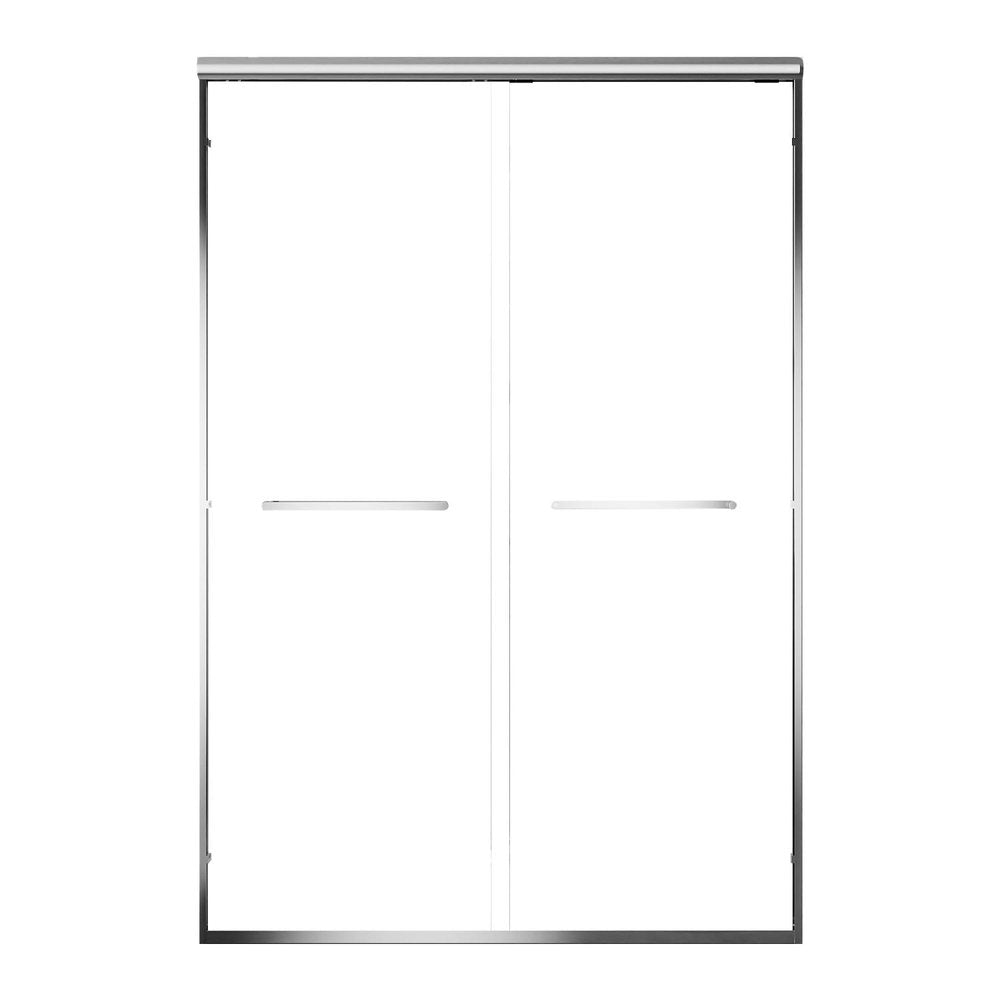 72" X 60" Aluminum and Tempered Glass Shower Door