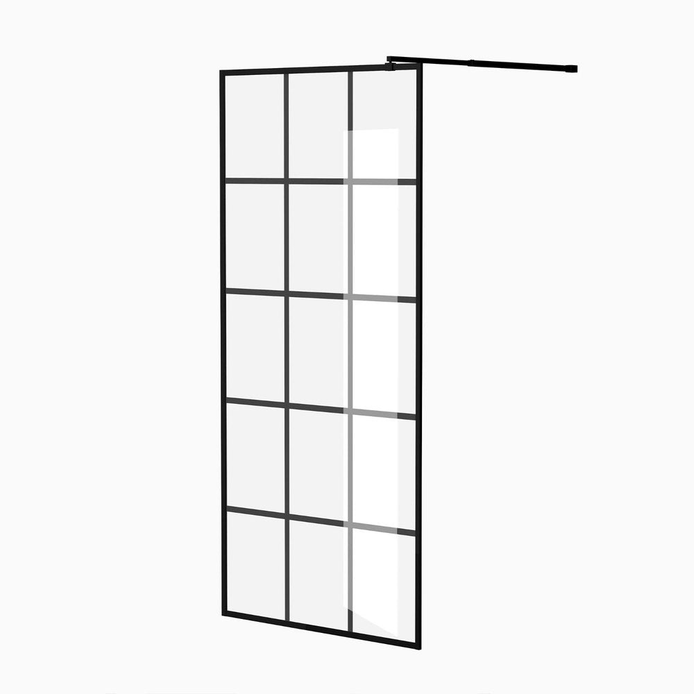 72" X 34" Aluminum And Tempered Glass Shower Door