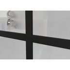 72" X 34" Aluminum and Tempered Glass Shower Door