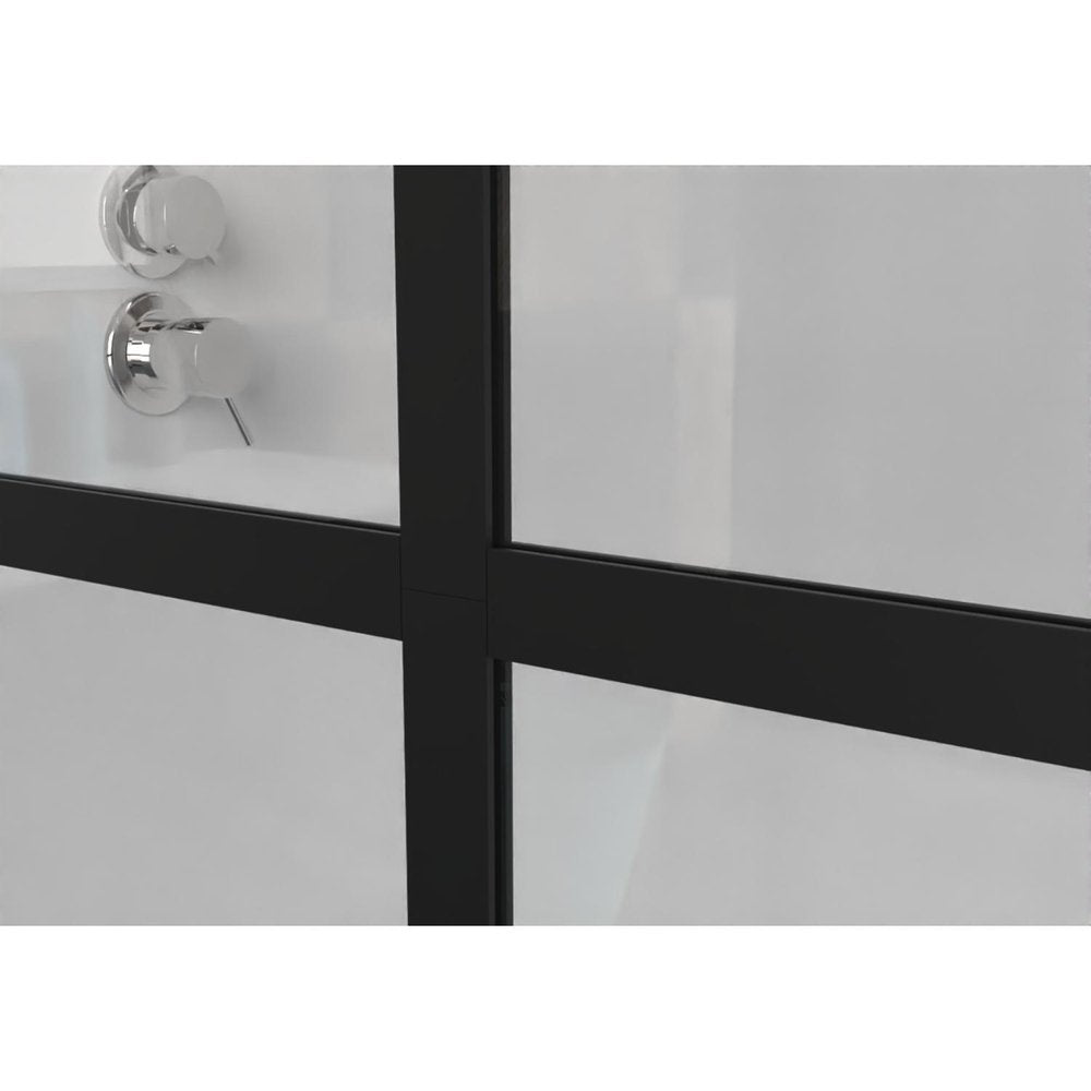 72" X 34" Aluminum and Tempered Glass Shower Door