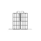 72" X 34" Aluminum and Tempered Glass Shower Door