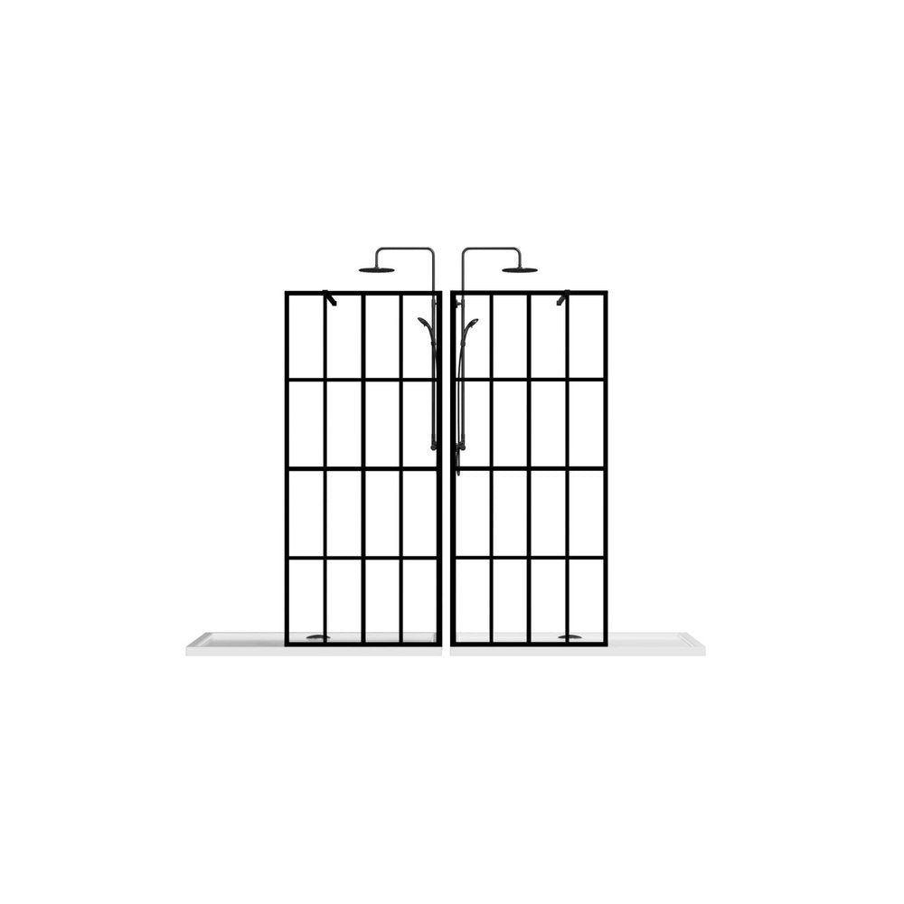 72" X 34" Aluminum and Tempered Glass Shower Door