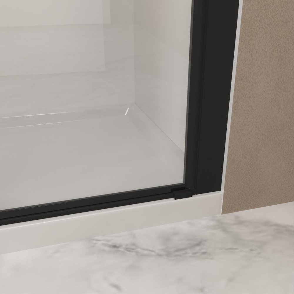 72" X 36" Aluminum and Tempered Glass Shower Door