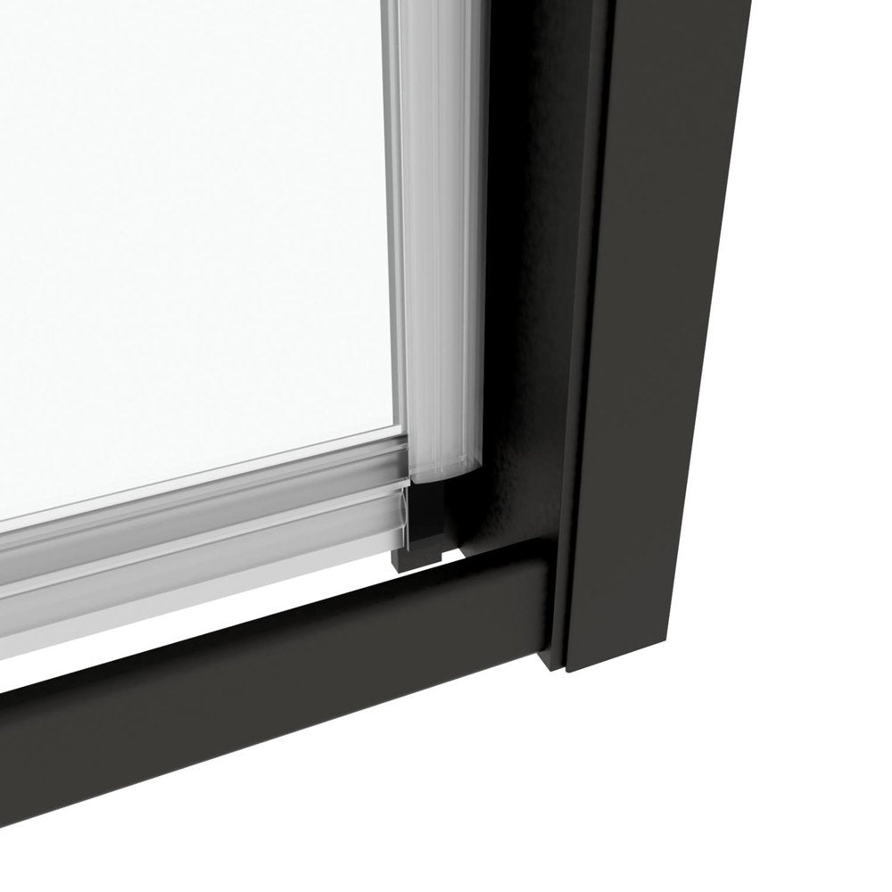 71" X 38" Aluminum And Tempered Glass Shower Door